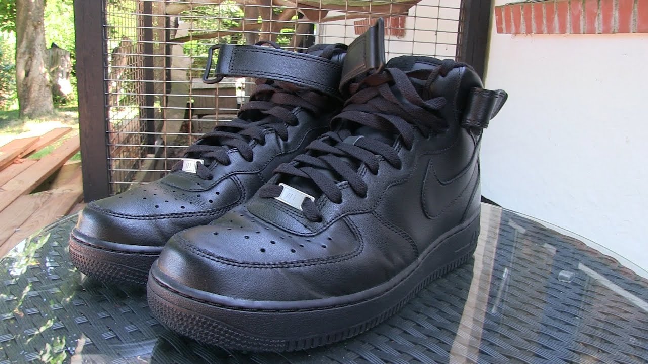 Nike - Air Force 1 MID '07 (Black) - Quick Review + On Feet