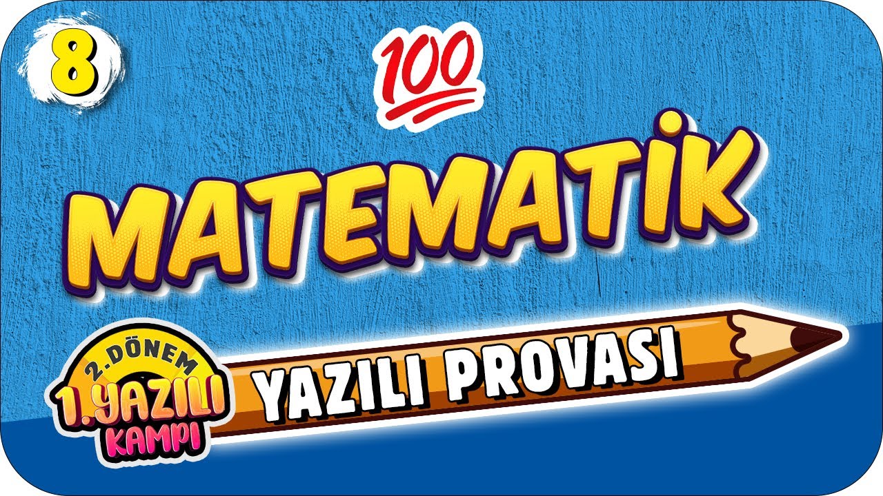 8. Sınıf Matematik 2.Dönem 1.Yazılıya Hazırlık | 2022 📝