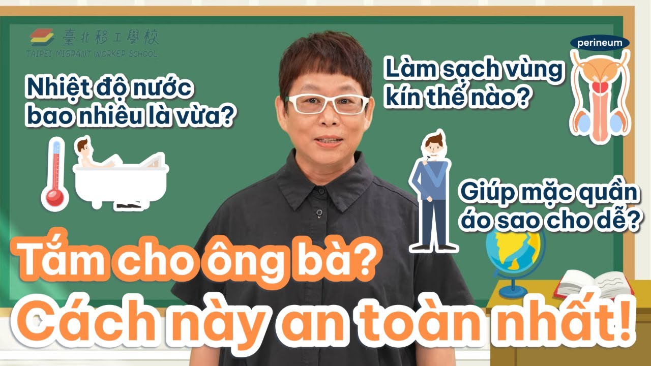 Lo lắng khi tắm cho người cao tuổi?🤔 Học cách này để vừa an toàn vừa yên tâm nhé!🫶