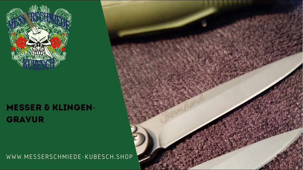 Messer-Gravur, Messer gravieren, Klinge gravieren, Gravur, Klingengravur