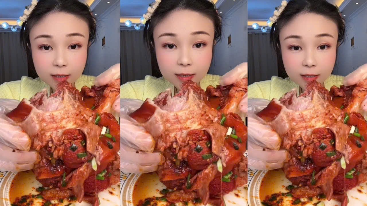 Eat Braised Pork, Challenge Eating Braised Pork, Eat Meat in Large Pieces