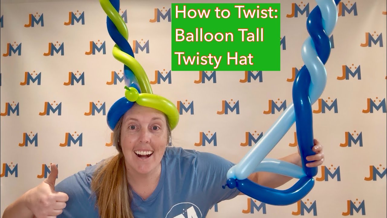 24. Balloon Tall Twisty Hat Tutorial - How to Twist a Tall Balloon Twisty Hat 