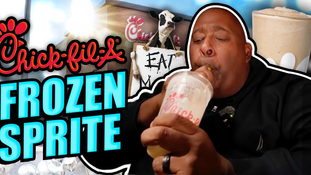 Chick Fil A Frozen Sprite Sipped Fast Thru A Huge Straw