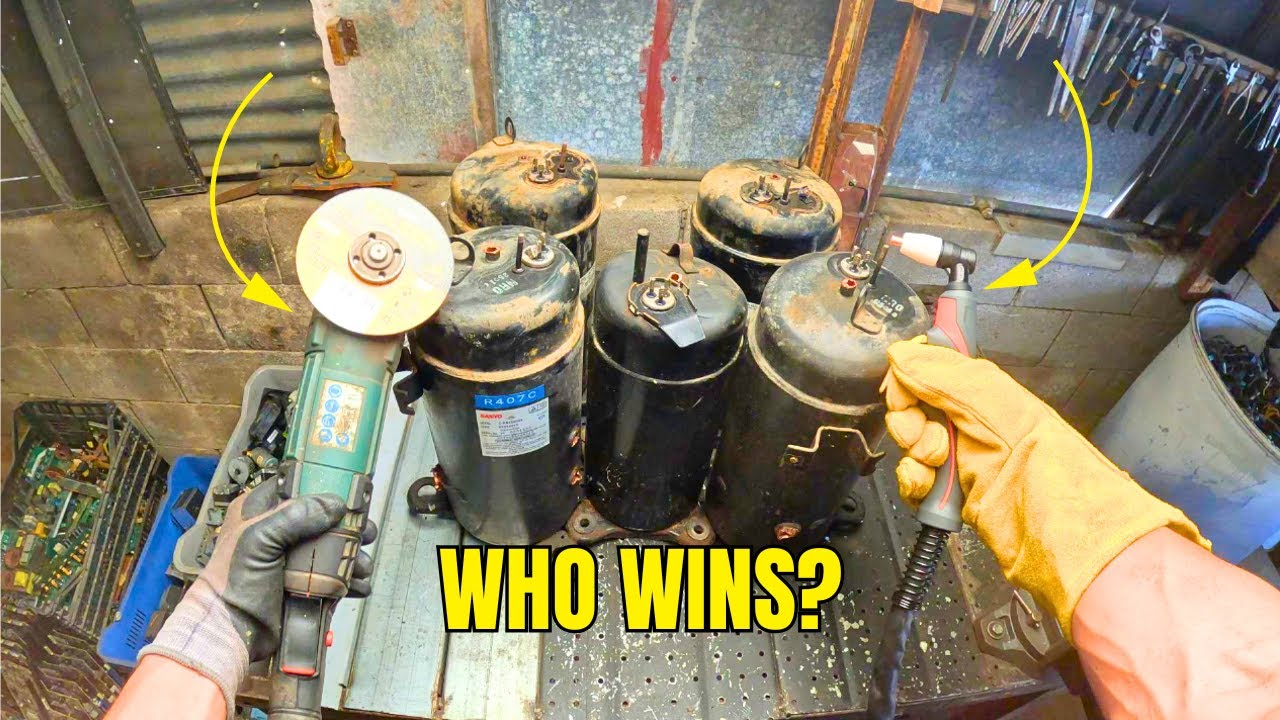 Cutting Open Sealed Compressors || The Fast Way!