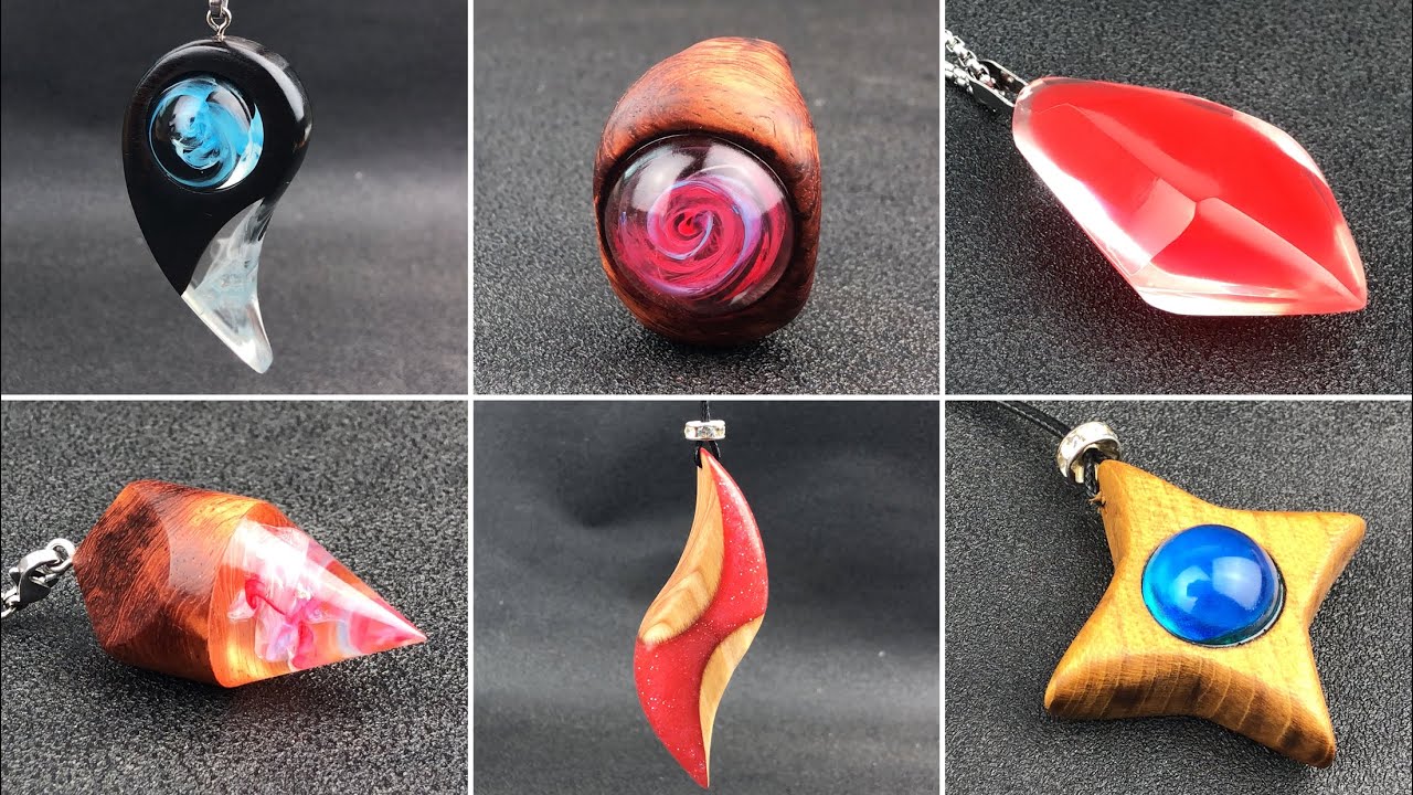 Resin art Изумительные 6 стилей подвесных украшений Сборник сущностей 5 / S85