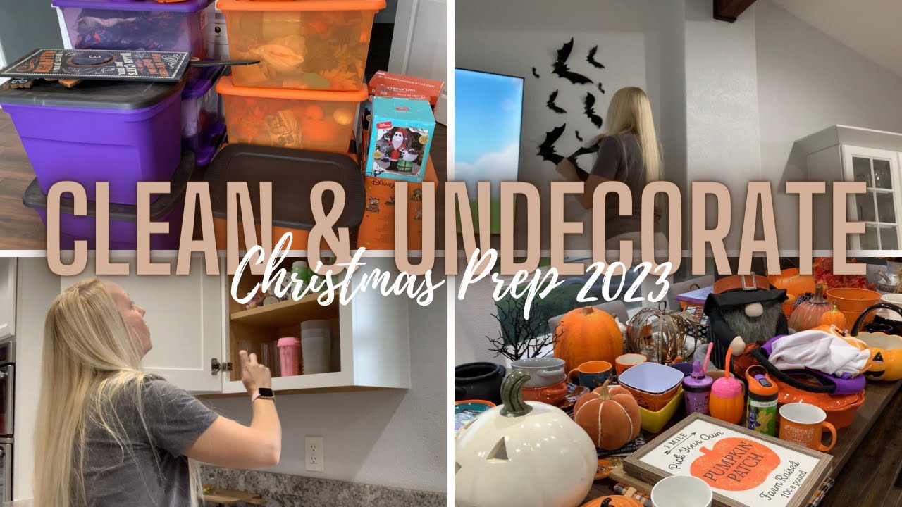 Clean & Undecorate // Christmas Prep 2023 // Speed Clean