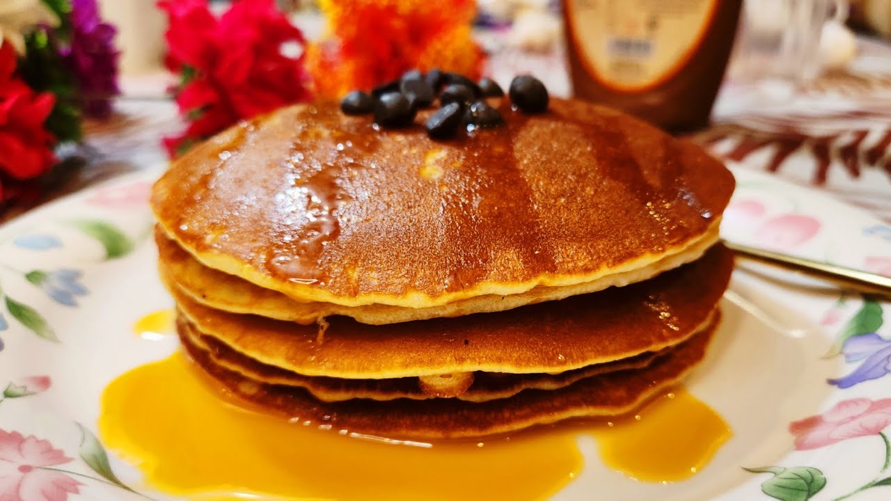 Soft Caramel Pancakes | Quick & Easiest Breakfast Recipe 🥞🎶 #ASMR #JazzVibes