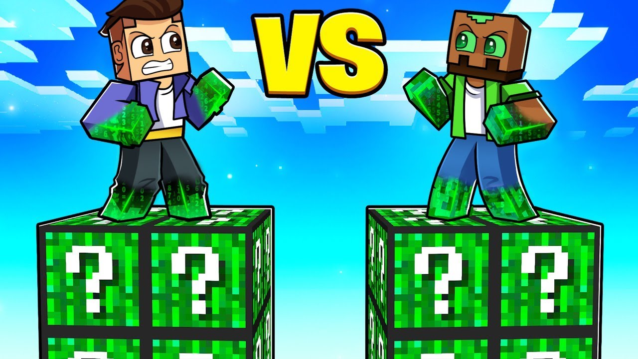 Desafío de TORRE de LUCKY BLOCKS HACKER en MINECRAFT