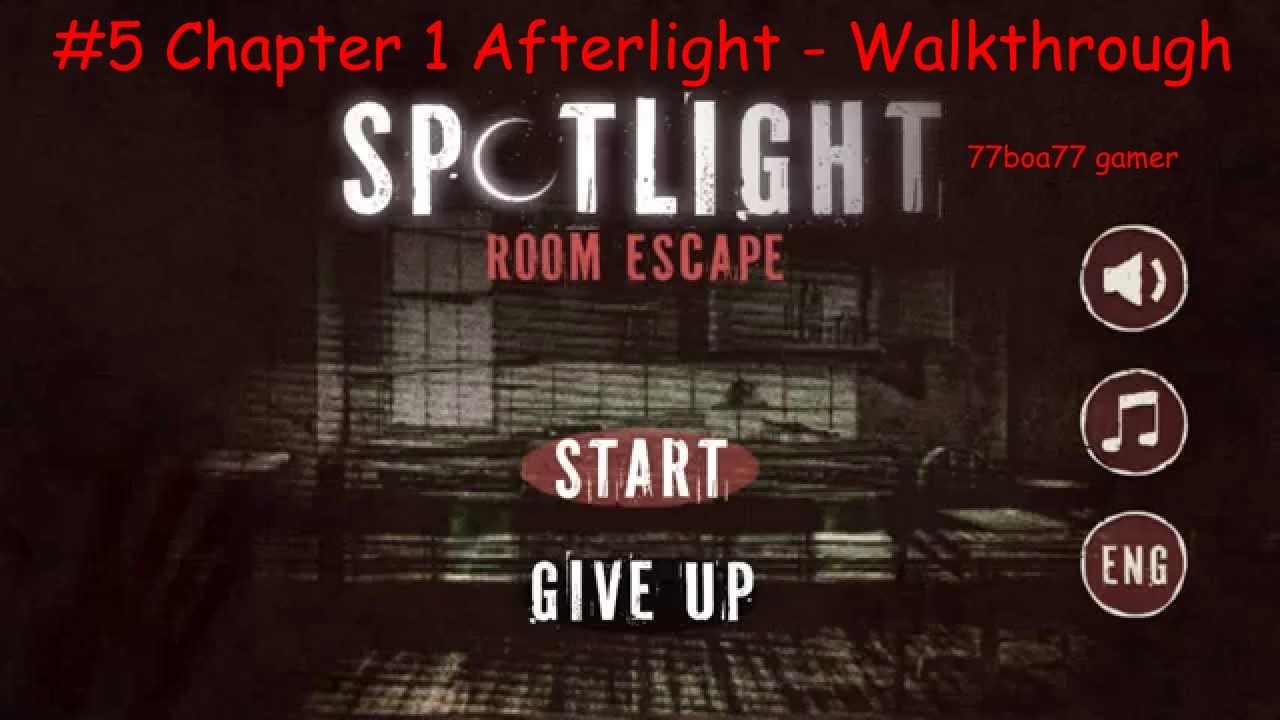 Spotlight Room Escape - Chapter 1 Afterlight - Walkthrough