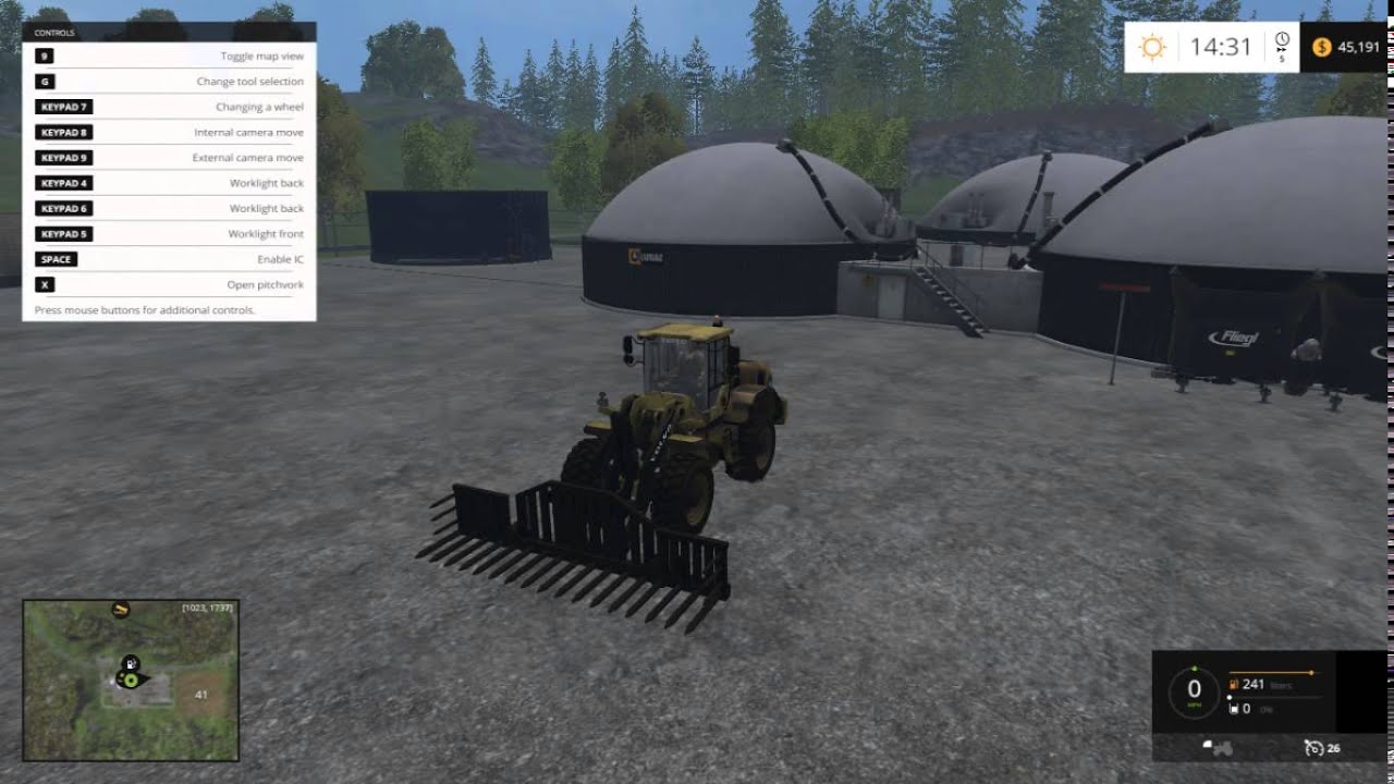 Farming Simulator 2015 Volvo Front Loader Silage Fork
