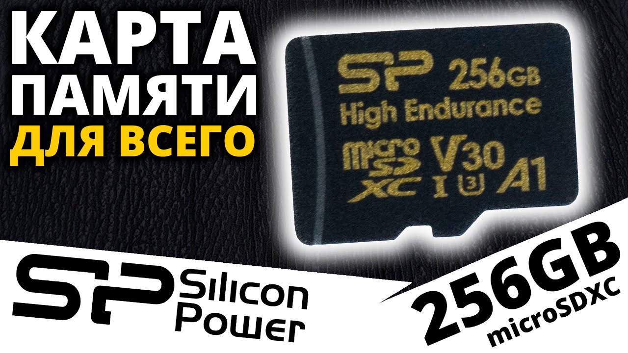 Карта памяти для всего - microSDXC Silicon Power High Endurance 256GB (SP256GBSTXDV3V1HSP)