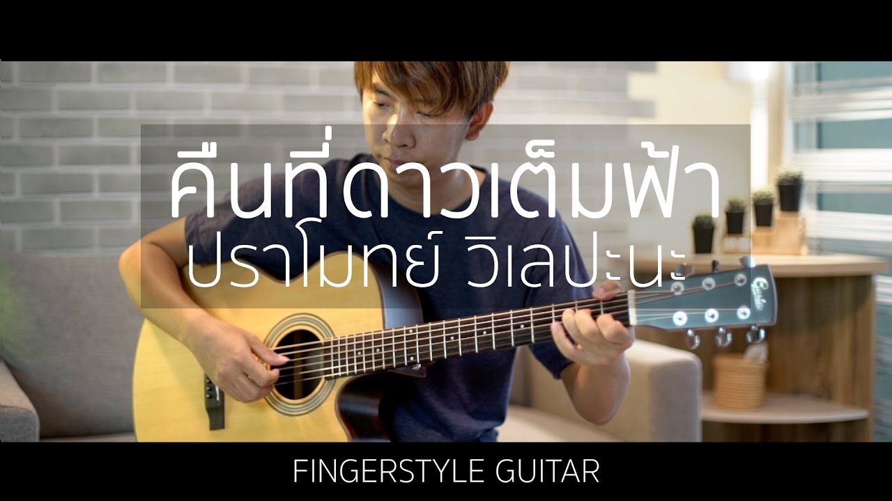 คืนที่ดาวเต็มฟ้า - ปราโมทย์ วิเลปะนะ (Fingerstyle Guitar) | ปิ๊ก cover