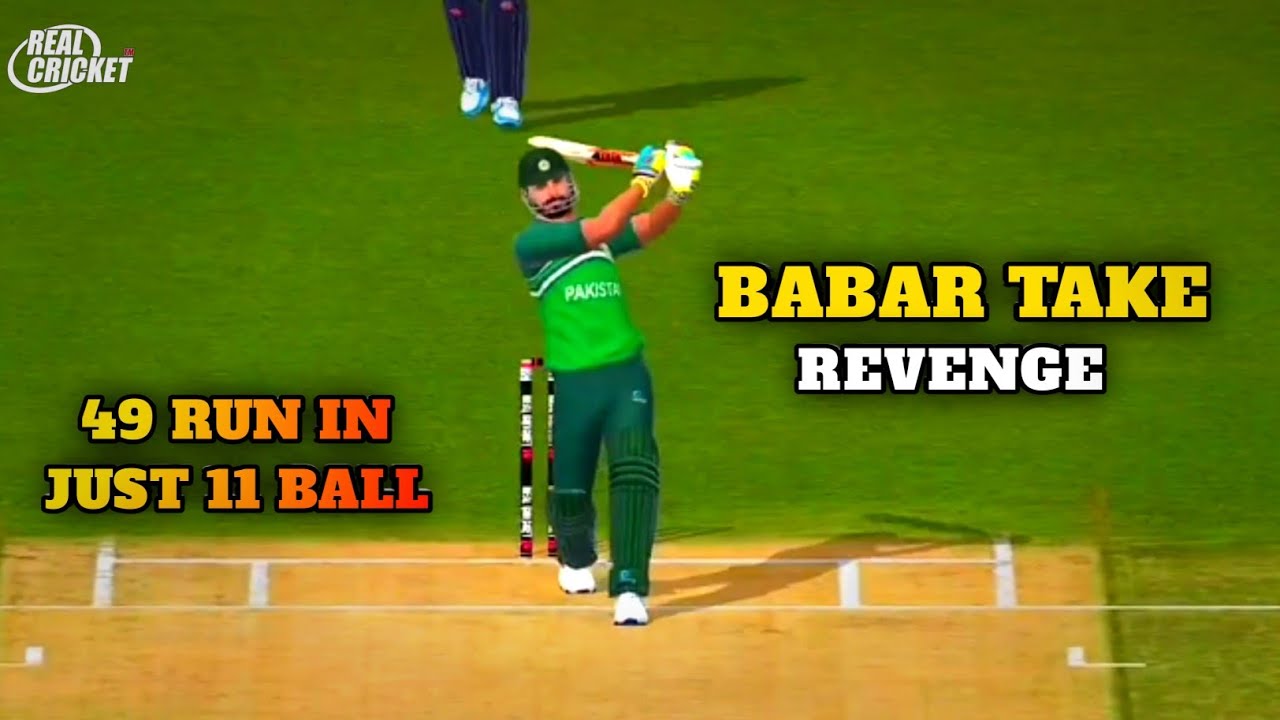 𝗕𝗮𝗯𝗮𝗿 𝗔𝘇𝗮𝗺🤯 𝗧𝗼𝗼𝗸 𝗛𝗶𝘀 𝗥𝗲𝘃𝗲𝗻𝗴𝗲 𝗶𝗻 𝗦𝘁𝘆𝗹𝗲 😈🔥 #realcricket