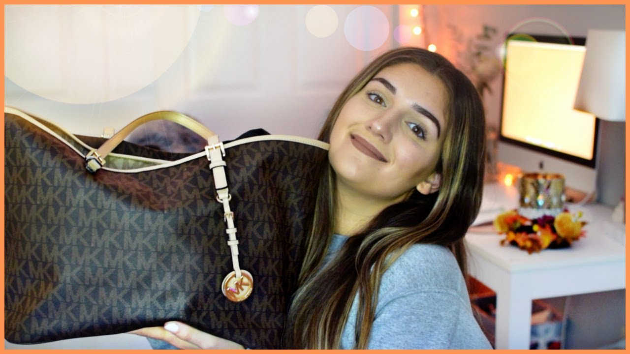 what's in my purse? Michael Kors Jet Set (+ surprise unboxing) | Amber Greaves