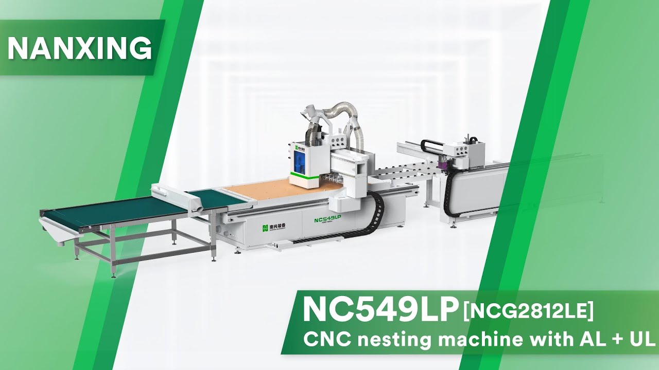 Up to 150 sheet/shitf! Nanxing NC549LP(NCG2812LE) CNC nesting machine with AL+UL