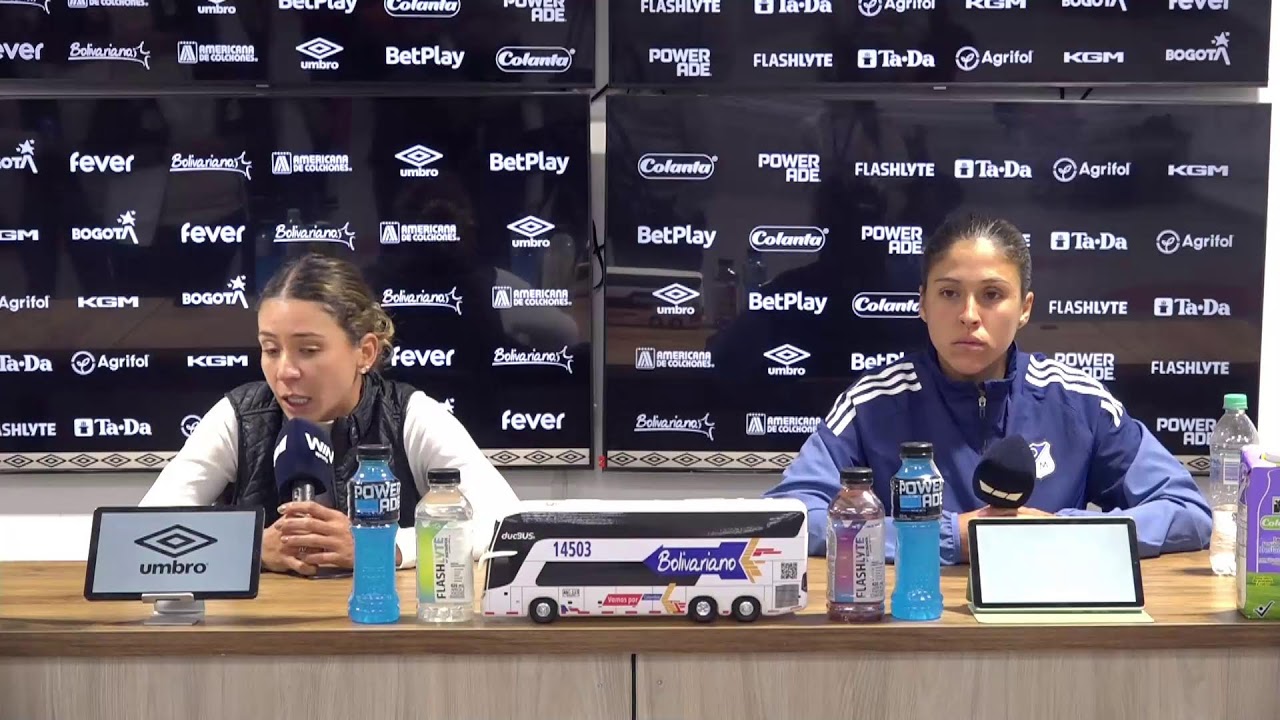 Rueda de prensa de Millonarios Femenino tras su partido con Internacional de Bogotá