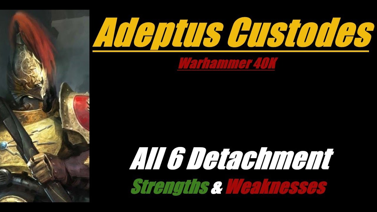 Сильные и слабые стороны всех 6 отрядов Адептус Кустодес в Warhammer 40K