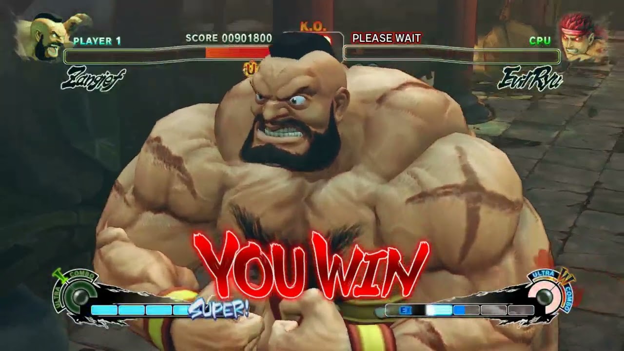 Zangief's Ultimate Atomic Buster Ultra with SSF4 Arcade Victory Quotes (HD) - Part 5