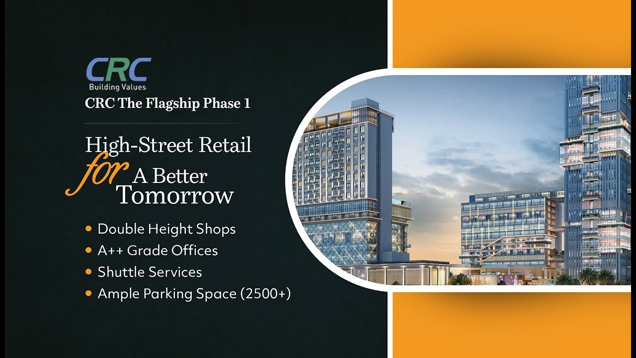 CRC The Flagship | Retail Shops | Food Court | Office Space | Construction Updates | Noida Sec-140A