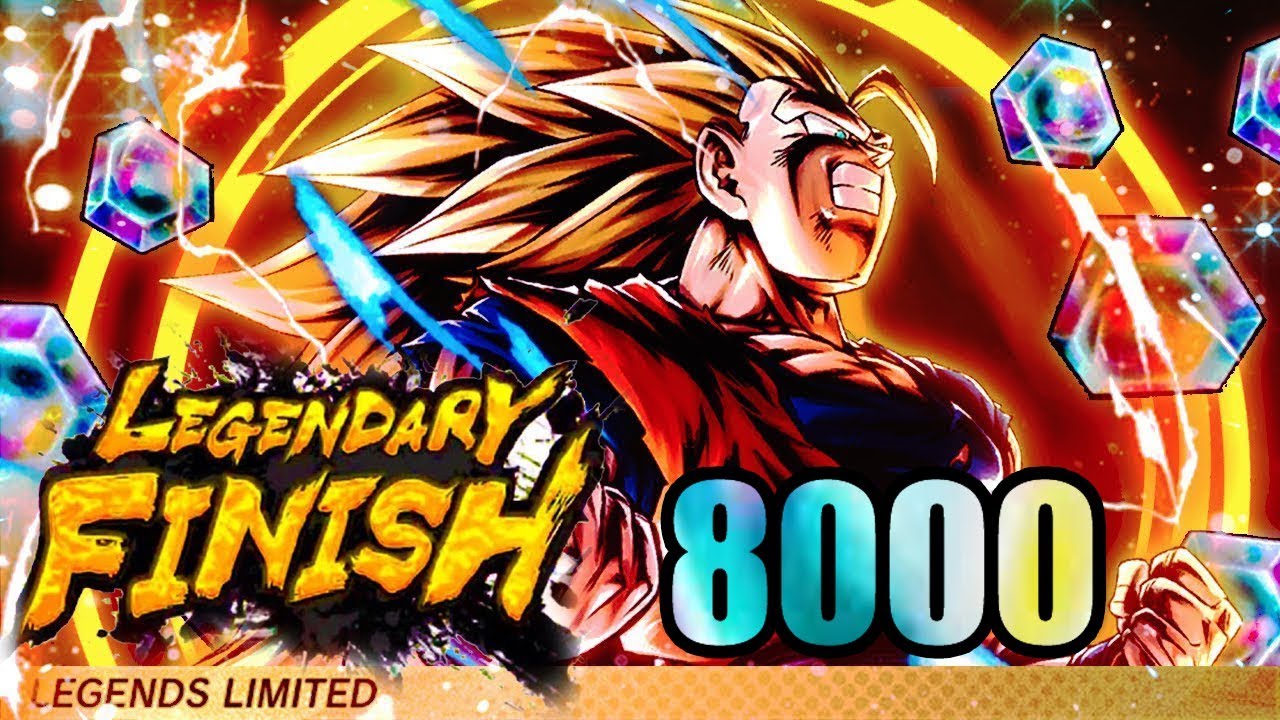 8000 CRYSTAL SUMMONS!! LF SSJ3 GOKU & KID BUU SUMMONS IN DRAGON BALL LEGENDS