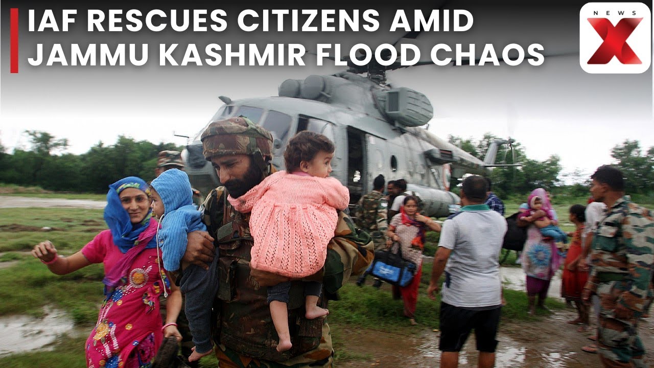 Jammu & Kashmir Floods: IAF Launches Massive Rescue Amid Heavy Rain, Landslides | NewsX