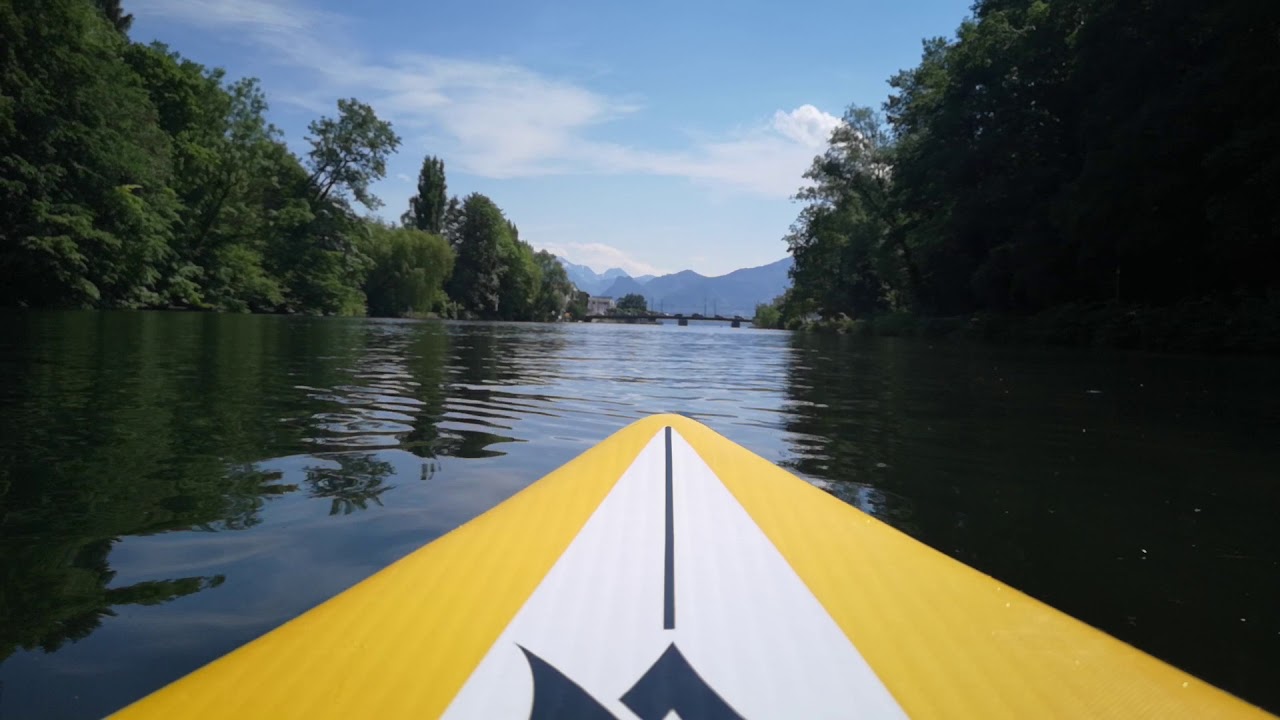 SUP Boarden von der Traun in den Traunsee