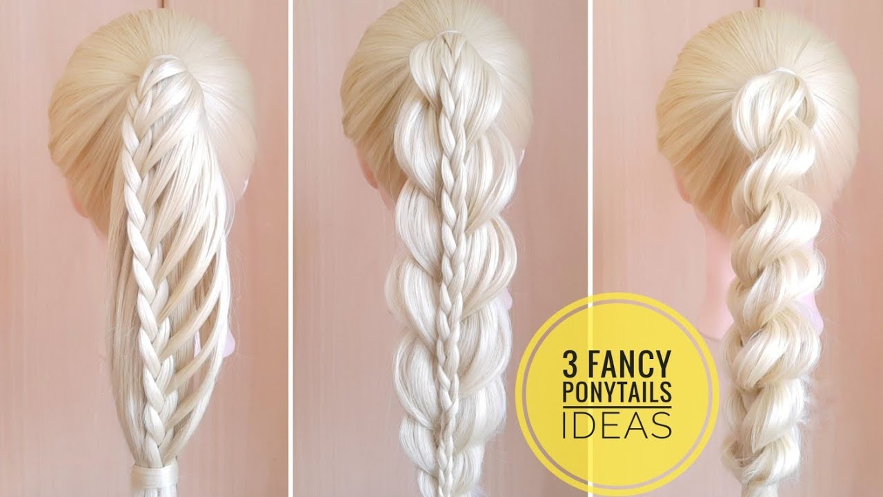 3 Simple Fancy Ponytails Ideas | Ponytail Hairstyles || EasyHairstyles