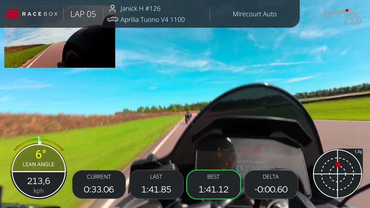  2509 | Mirecourt | Aprilia Tuono v4 | 1.40 min | 4K | Overlay