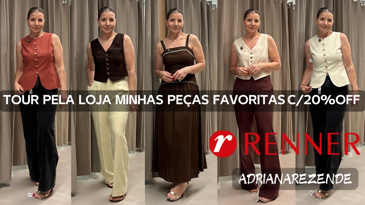 PROVADOR RENNER: TOUR PELA LOJA RETIRADA MINHAS PEÇAS FAVORITAS C/ 20%OFF  #provador #verão #cupom