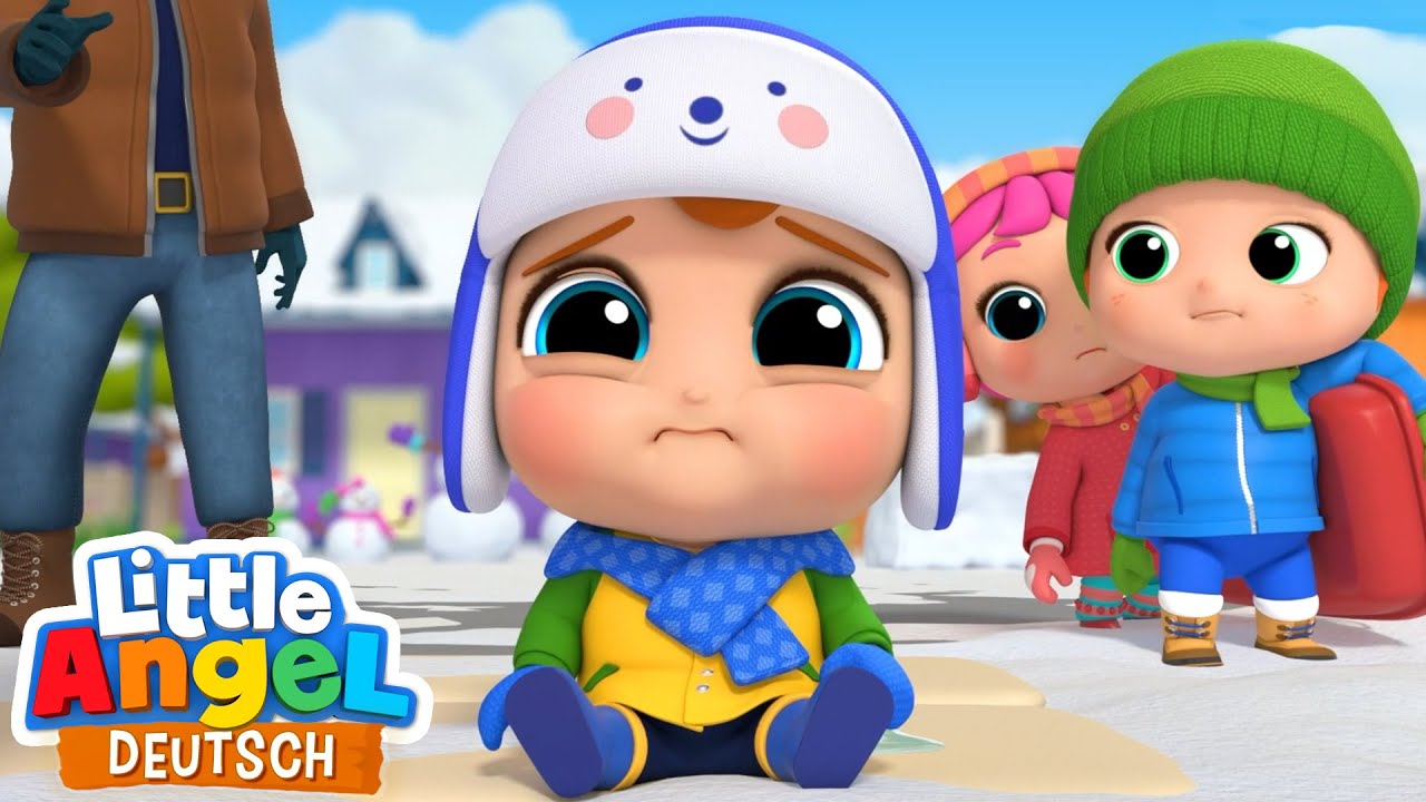 Hurra es hat geschneit! | Kinderlieder mit Klein Joni | Little Angel Deutsch