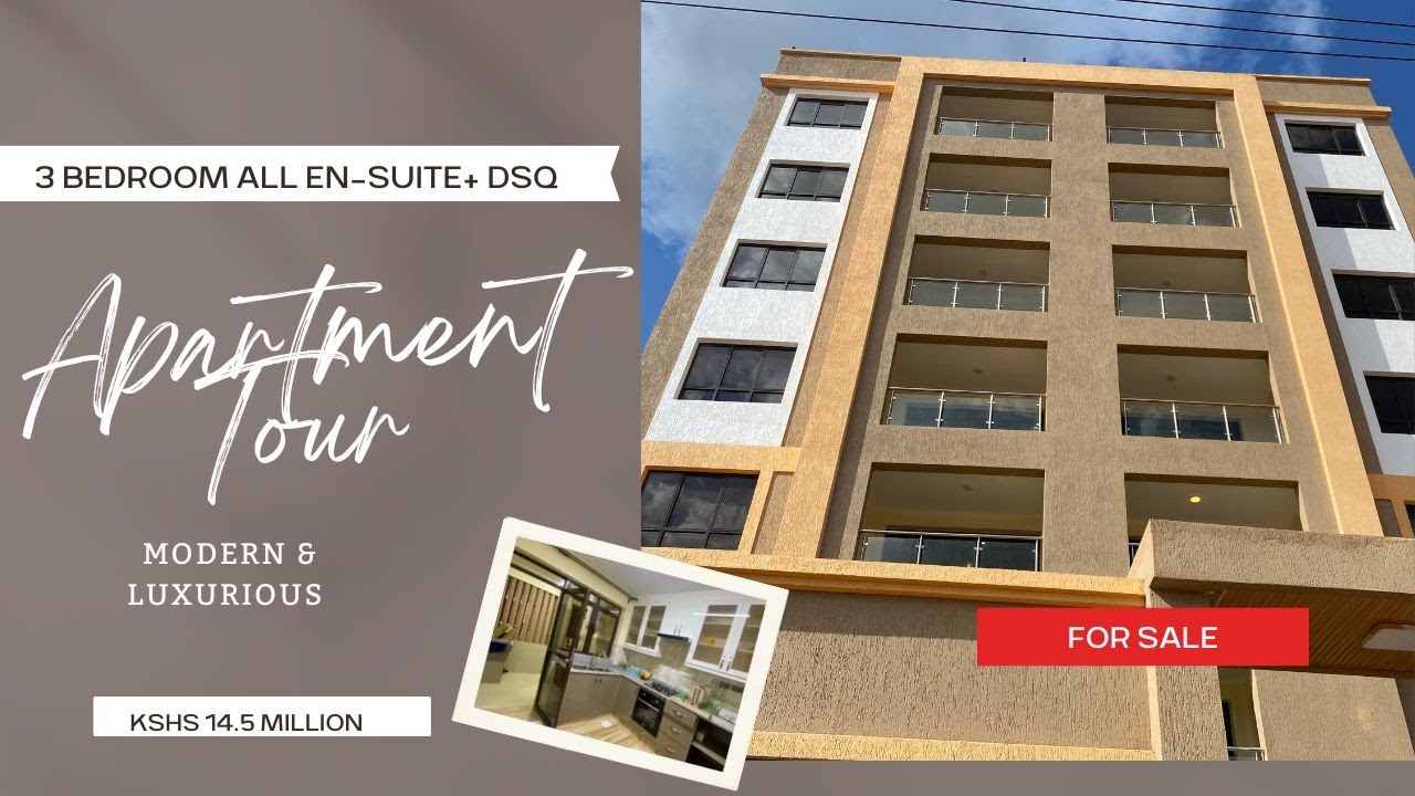 INSIDE AN  ALL-ENSUITE 3 BEDROOM+DSQ  LUXURY APARTMENT FOR SALE || WAIYAKI WAY