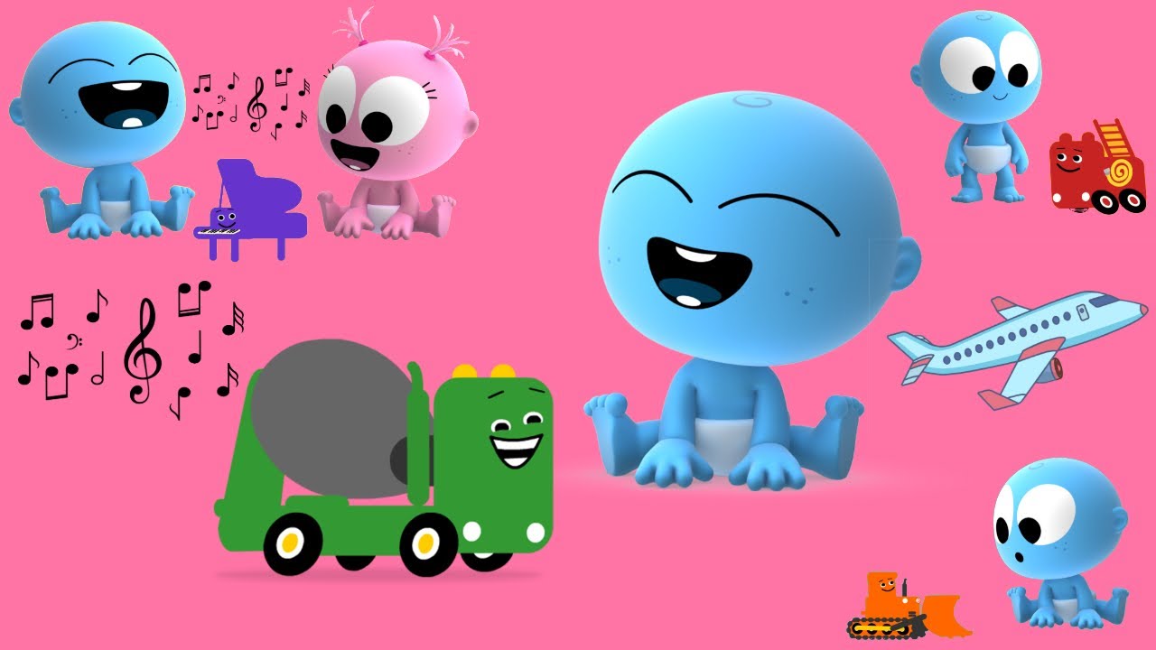 Learn Vehicles & Games for Kids with GooGoo & GaaGaa | Musical Instruments for Babies | The Googies