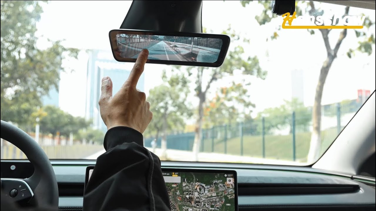 Tesla Model Y Juniper NEW Rearview Mirror Dash Cam with Front / Rear Camera Stream Media!