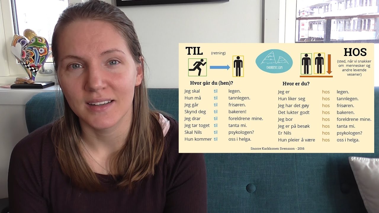 Norwegian Lesson: Til & Hos (prepositions)