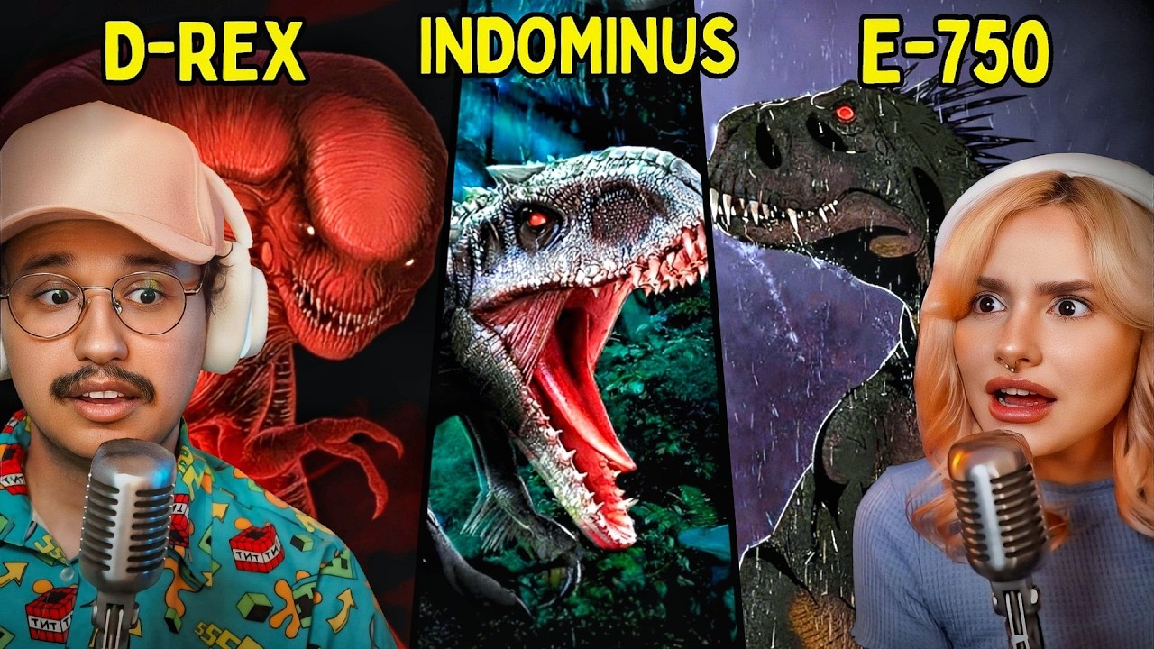 os HÍBRIDOS de jurassic world são bizarros