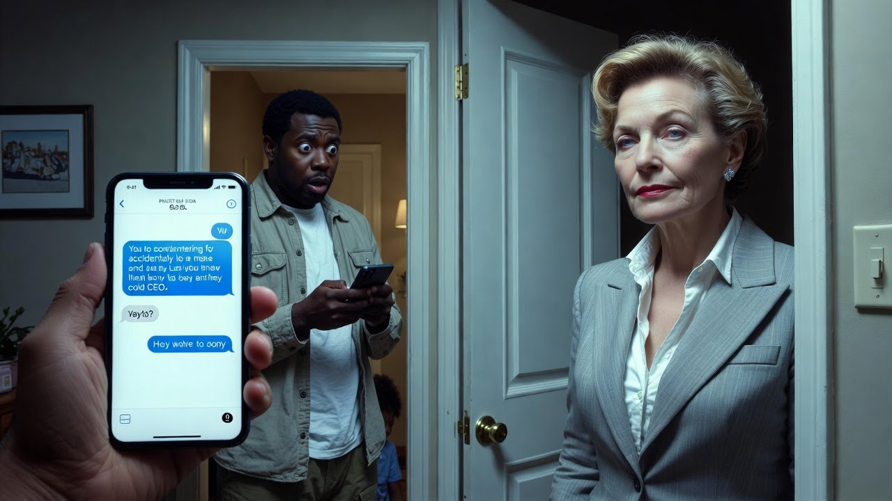 Black single father mistakenly texted a cold CEO — 5 minutes later, she showed up at his door.
