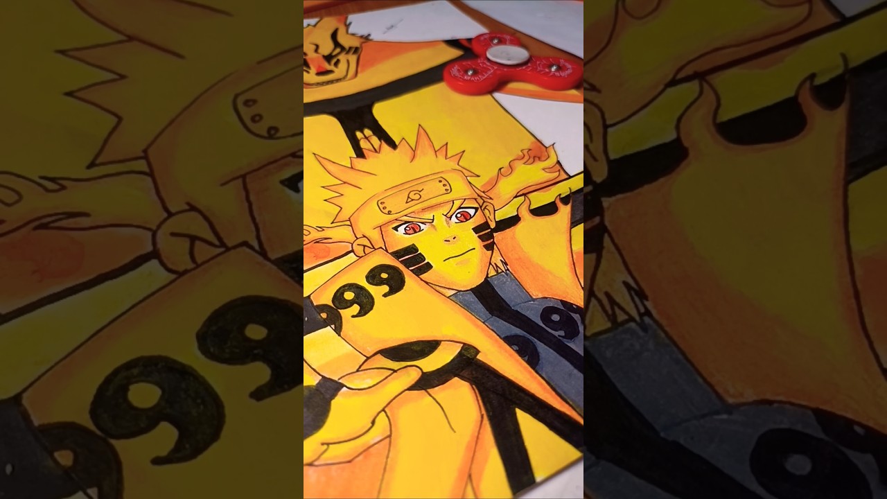 how to draw Naruto sage of six paths ⚡