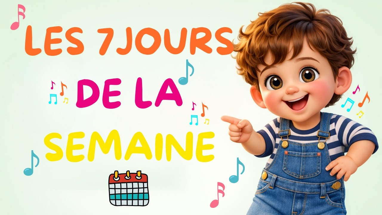 LES 7 JOURS DE LA SEMAINE : Apprendre en chantant - Chanson éducative pour Enfants à partir de 2 ans