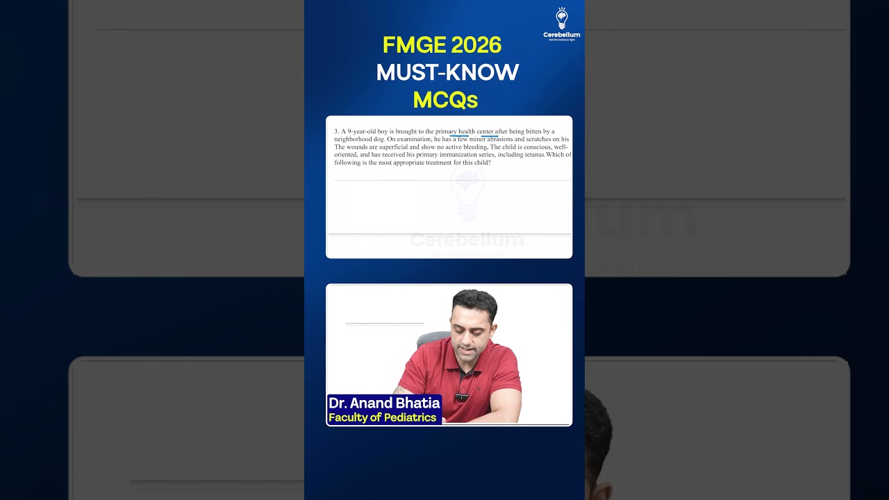 Обязательные для изучения вопросы по педиатрии (МСQ) | NEET PG | FMGE | INI-CET