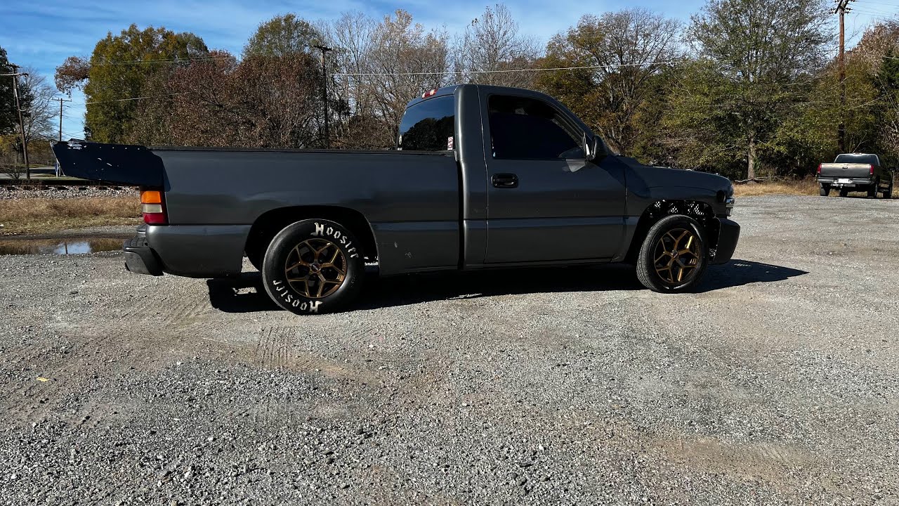 5” Exhaust and Air 2 Air intercooler on Silverado Race Truck