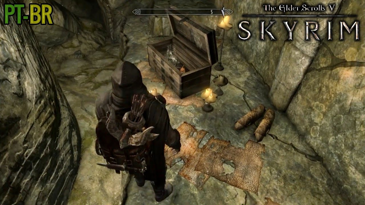 SKYRIM PT-BR | Miss&atilde;o Secund&aacute;ria: O TESOURO SECRETO EM ANGARVUNDE! (PS4 1080p)