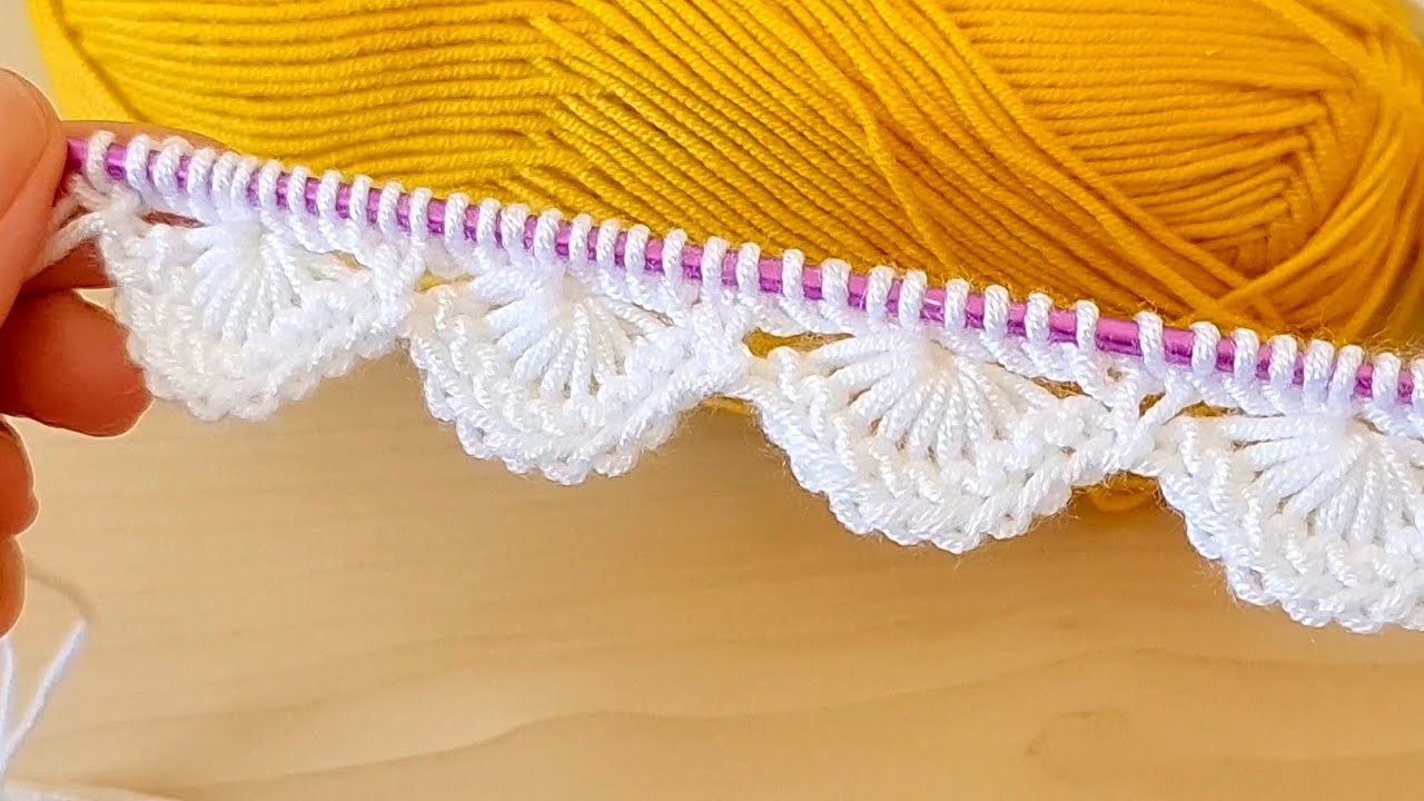 Yapımı çok kolay muhteşem iki şiş başlama teknigi örgü modeli