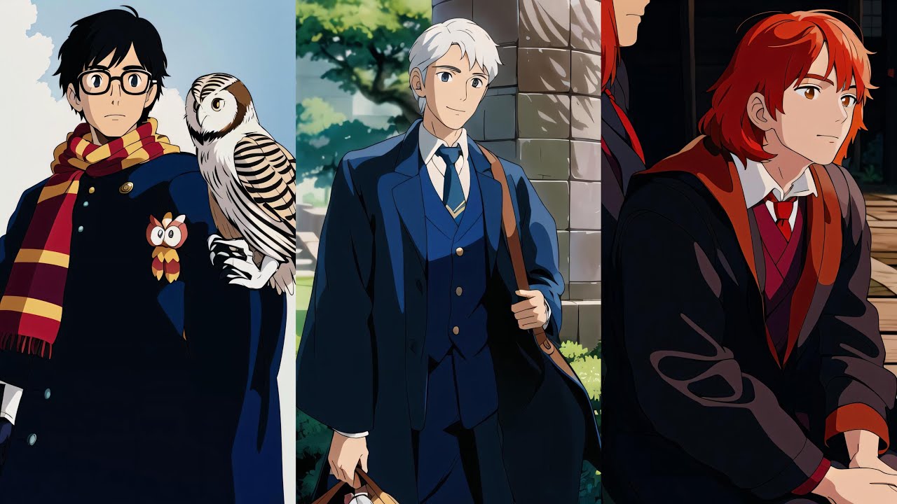 Harry Potter in Studio Ghibli Style