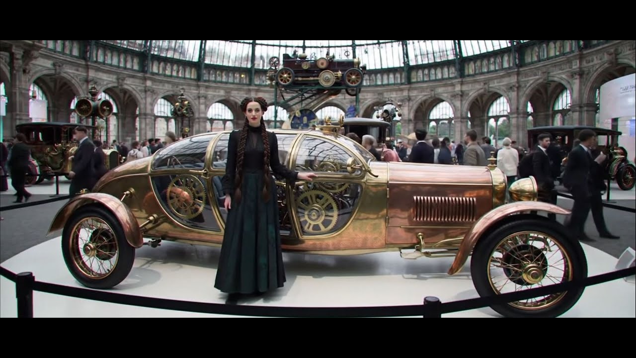 Steampunk cars factory and car show