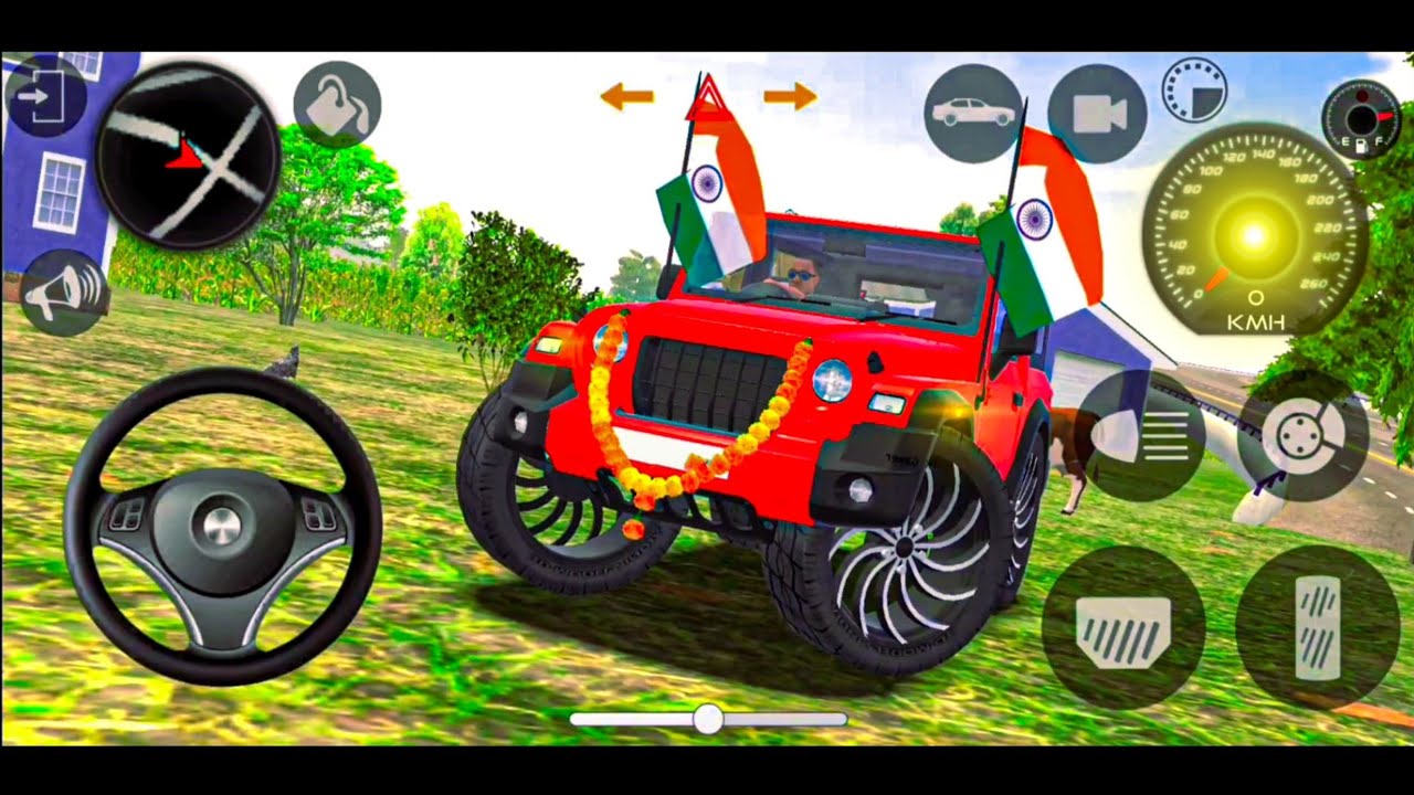 Modified🇮🇳 Mahindra😈 Thar Car Games: Indian Cars (Gadi Wala Game) - Car Game Android #india #thar 