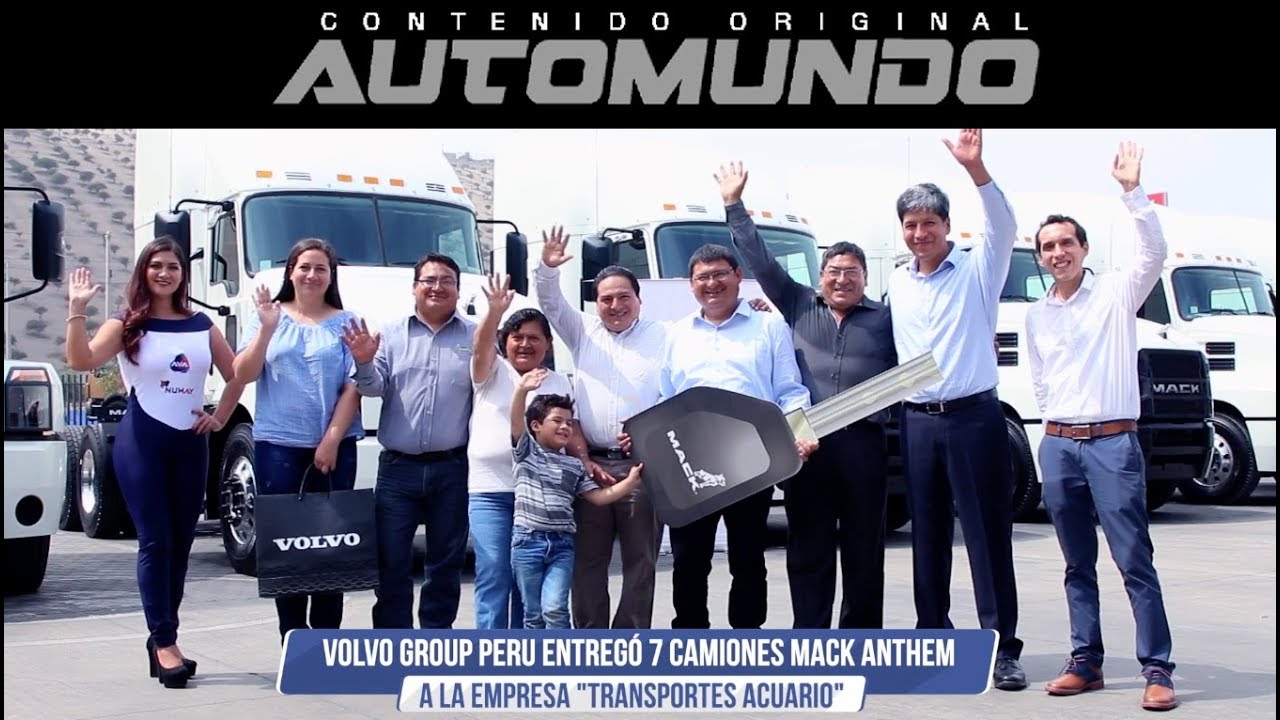 Mack entrega flota de camiones a Transportes Acuario