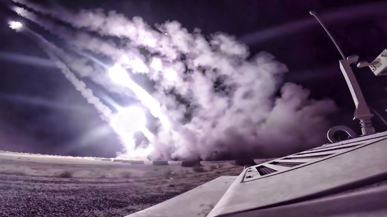 HIMARS Strike At Night In Iraq &bull; 2016 Mosul Advance