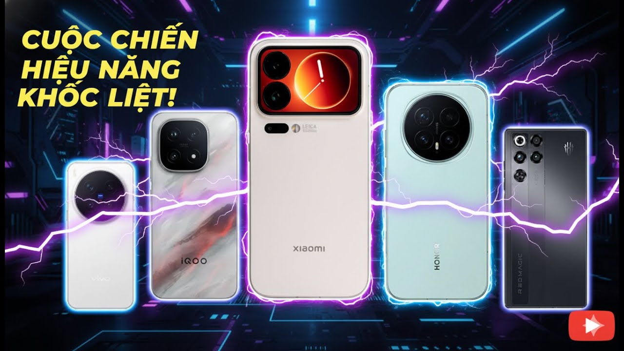 Siêu tổng kết: Xếp Hạng Hiệu năng IQOO 15, Vivo X300 Pro, Xiaomi 17 ProMax, RedMagic vs Honor!