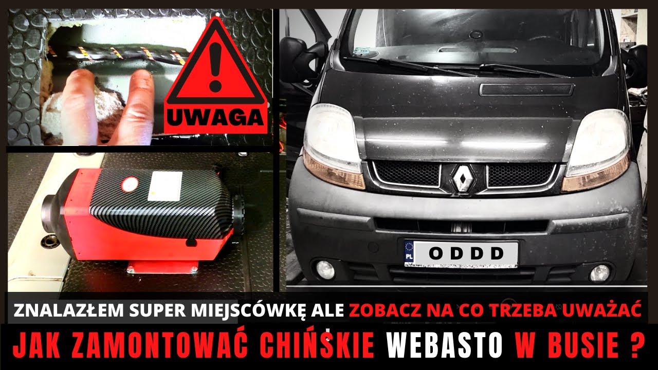 Chińskie WEBASTO w busie - MONTAŻ KROK PO KROKU - gdzie je najlepiej zamontować i na co uważać ⚠️