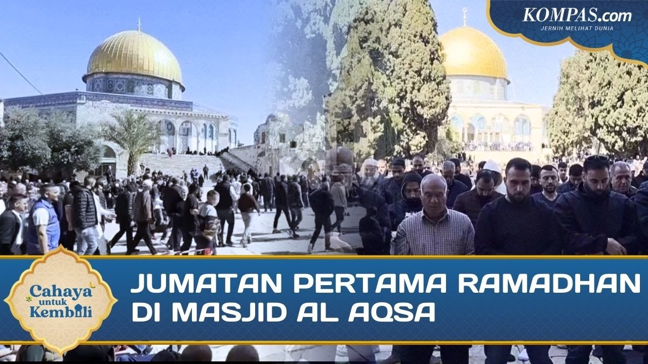 Suasana Salat Jumat Pertama Ramadhan di Masjid Al Aqsa